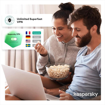 برنامج Kaspersky Premium حماية 3 أجهزة VPN