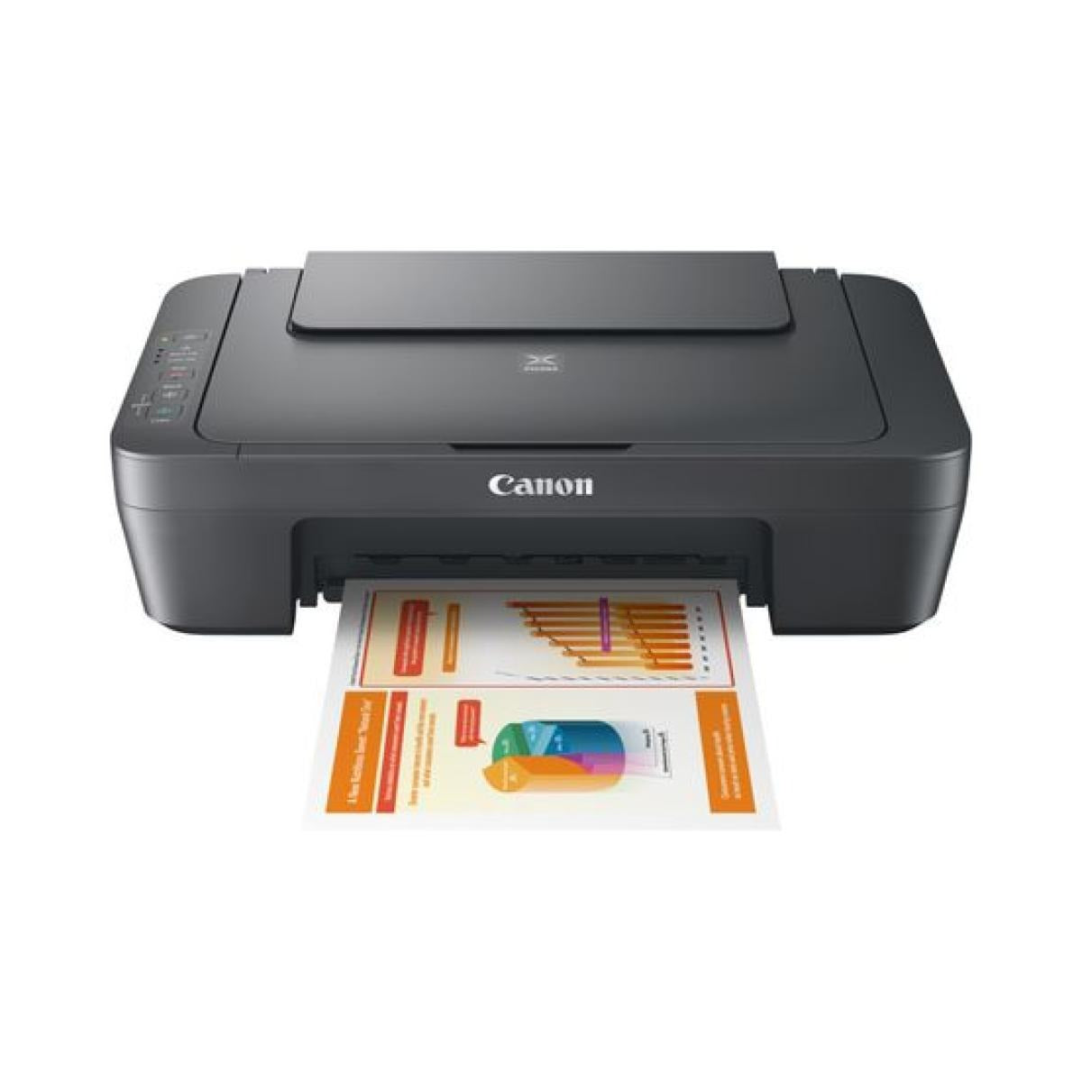 Canon PIXMA MG2541S all-in-one colour inkjet printer with print copy scan functions, 4800 x 600 dpi print resolution, CIS flatbed scanner and PG-445 CL-446 ink cartridge support at SAMMANPC AlSamman For Computer in Amman, Irbid, Jordan