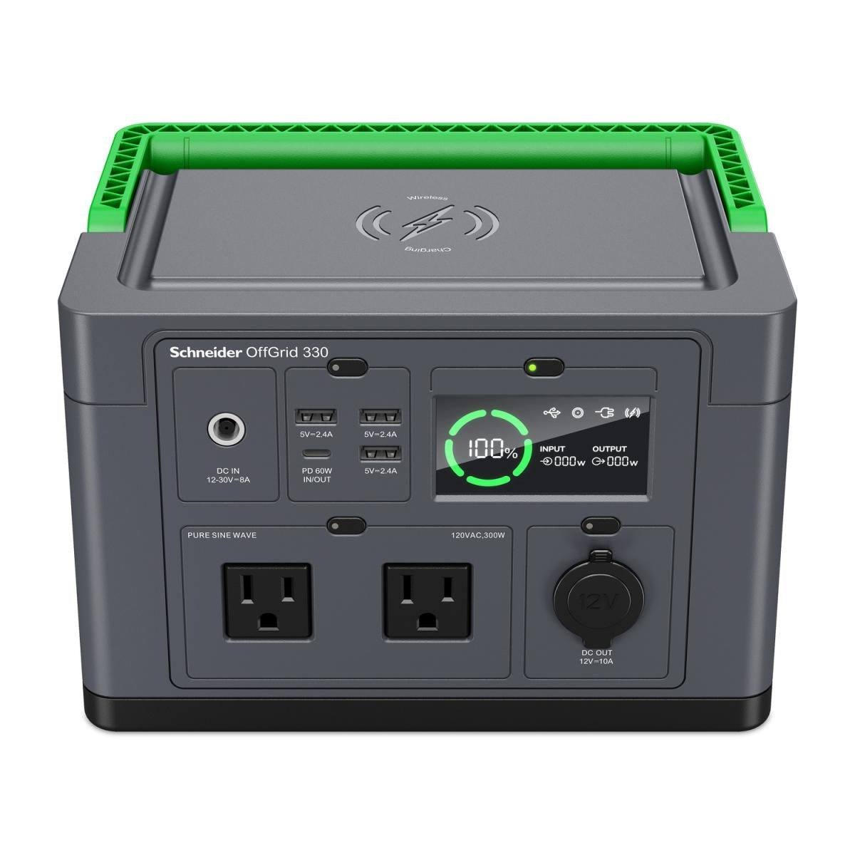 Schneider OffGrid Portable Power Station 330 332Wh Lithium-Ion Portable Power Station