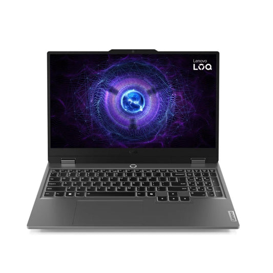لابتوب لينوفو LOQ 15IRX9 للألعاب، معالج Intel Core i7 من الجيل الثالث عشر (13645HX)، ذاكرة DDR5 سعة 16 جيجابايت، قرص SSD من نوع M.2 2242 PCIe 4.0x4 NVMe سعة 512 جيجابايت، بطاقة رسومات NVIDIA GeForce RTX 4050 بسعة 6 جيجابايت GDDR6، شاشة 15.6 بوصة FHD
