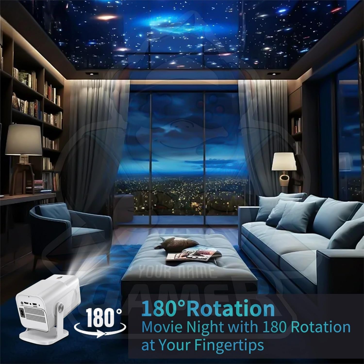 HCS350 Pro 4K Projector with 30000 Built-in Games