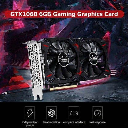 بطاقة رسومات JINGSHA GTX1060 6GB GDDR5
