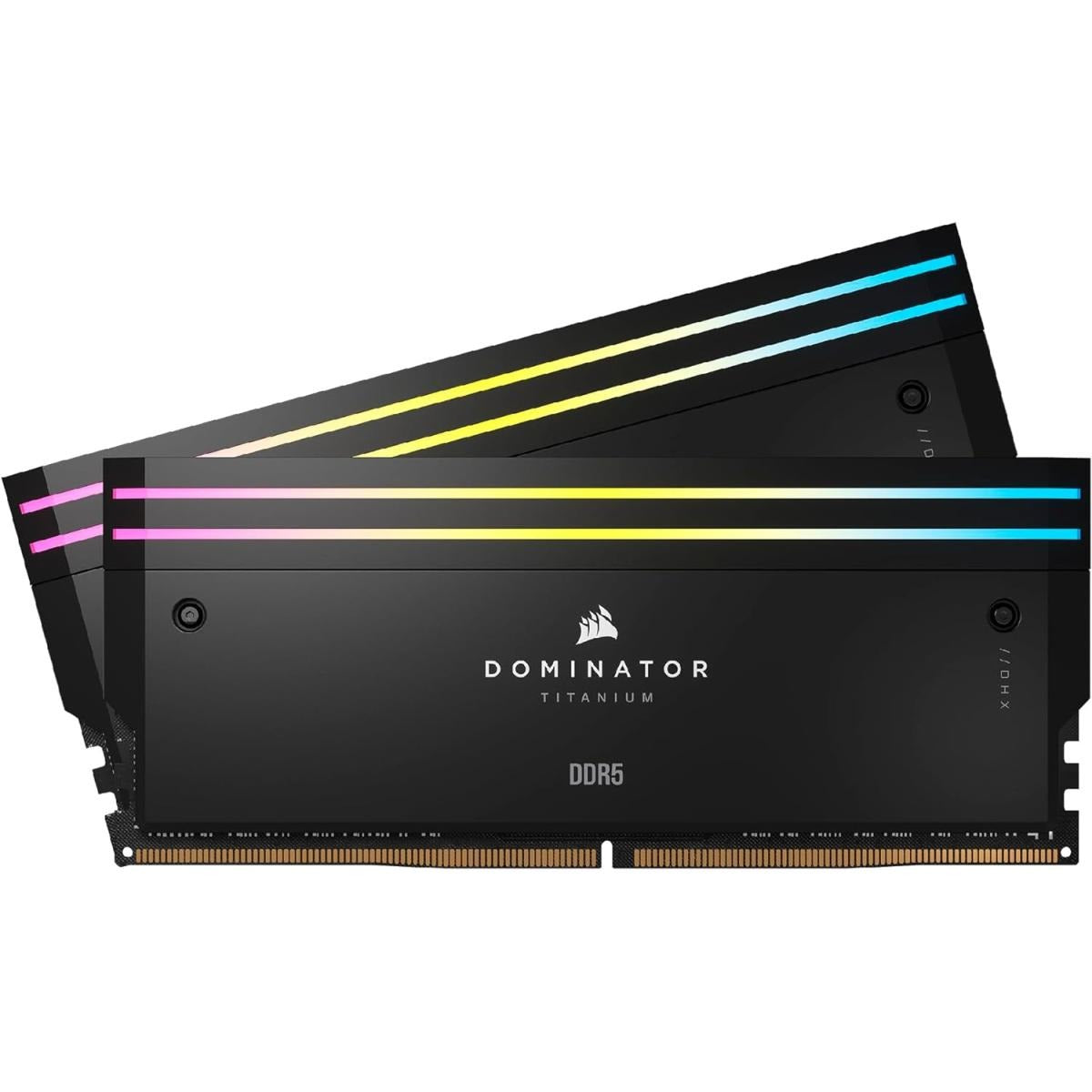 CORSAIR DOMINATOR TITANIUM RGB 48GB (2x24GB) DDR5 RAM 6400MT/s CL36 Memory Kit - Black