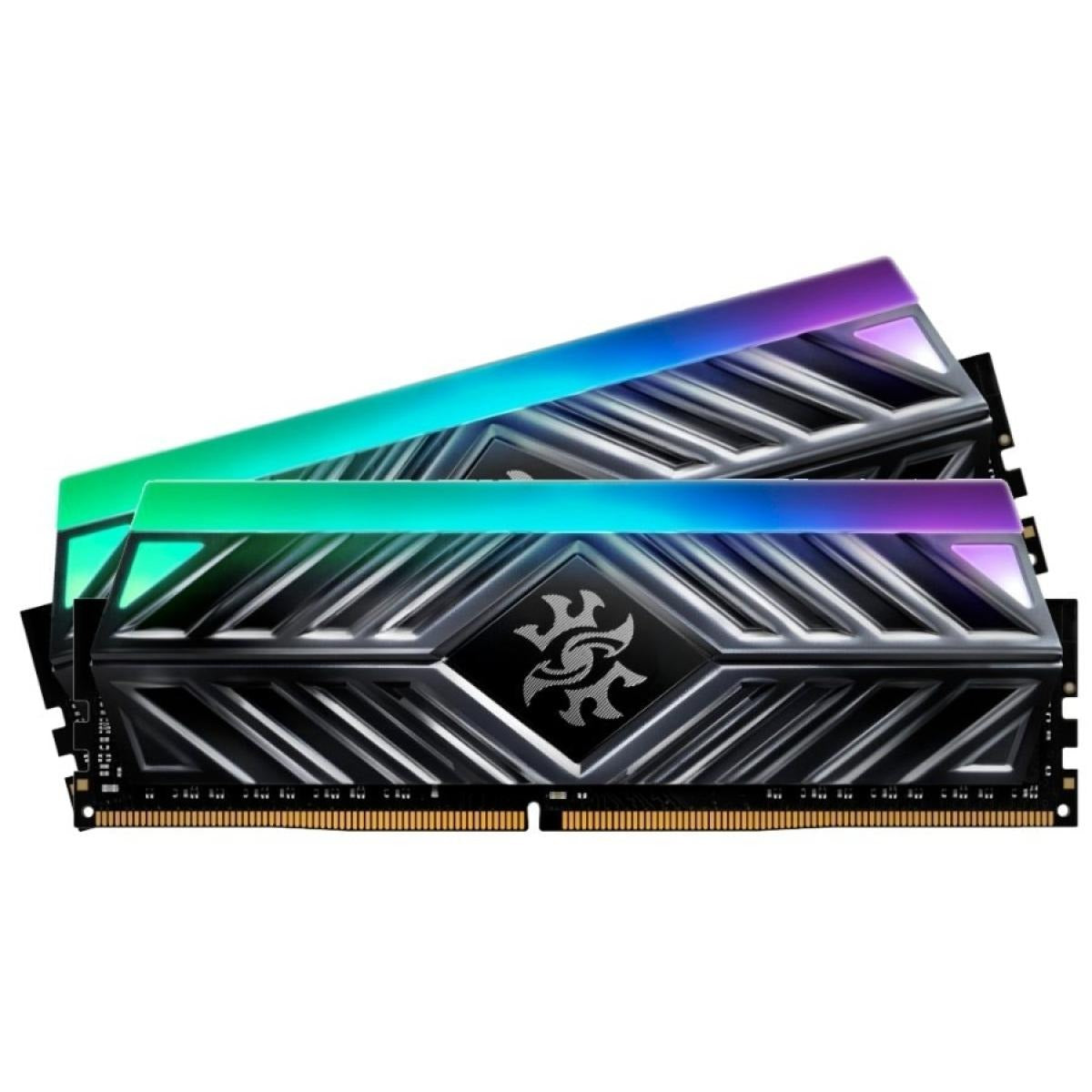 مجموعة ذاكرة Adata XPG SPECTRIX D41 32GB (2x16GB) 3200MHZ DDR4 RGB - أسود