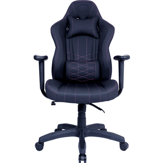 Cooler Master Caliber E1 Gaming Chair (Black), Plywood Frame, High Density Foam & PU, Fixed Armrest, Up To 135° Recline & 120KG Max Weight Load