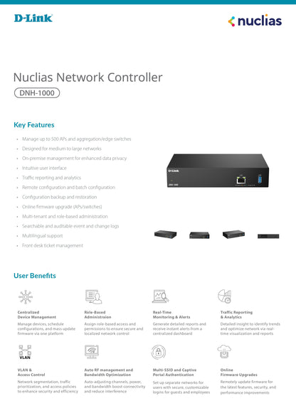 D-Link DNH-1000/M Nuclias Network Controller