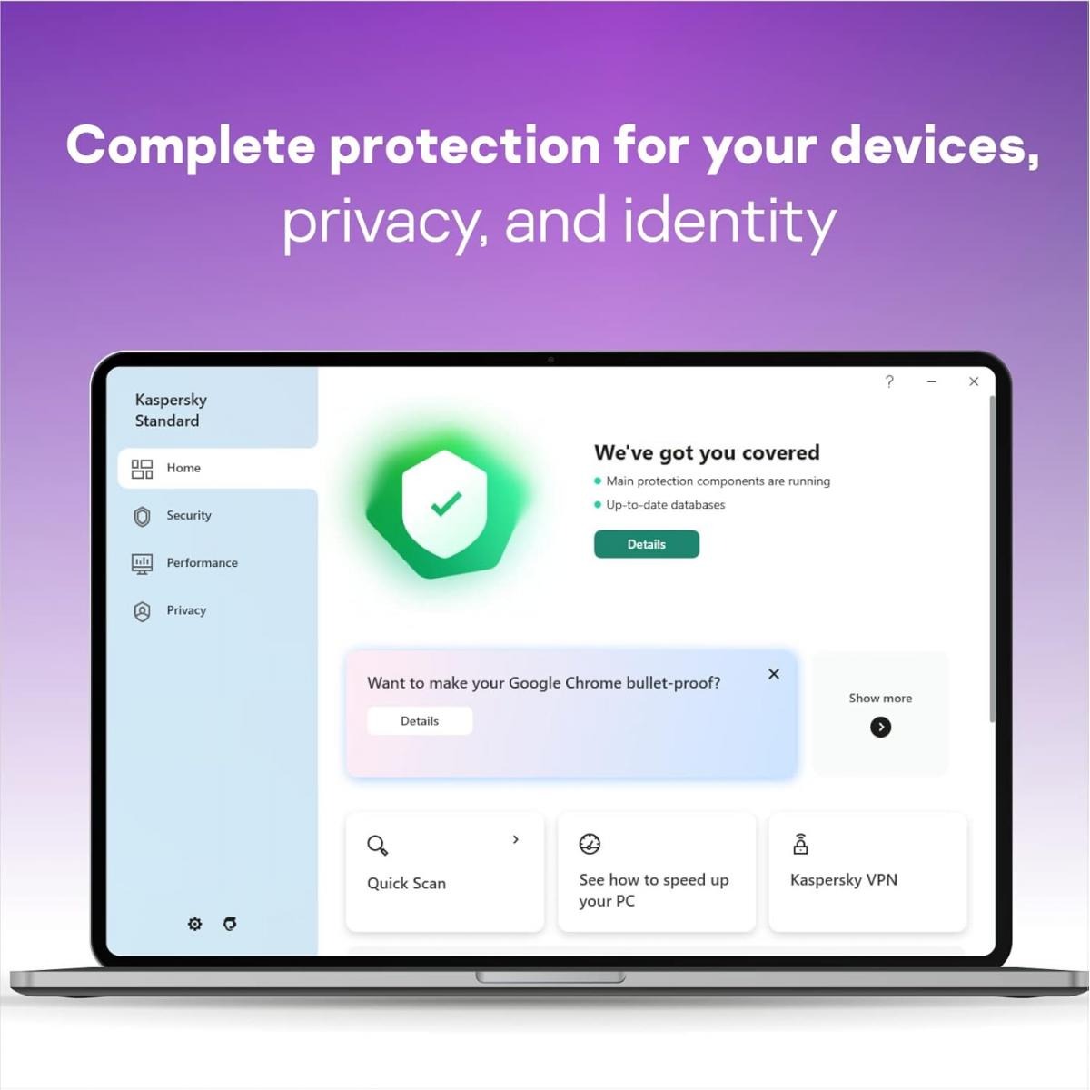 برنامج Kaspersky Premium حماية 3 أجهزة VPN