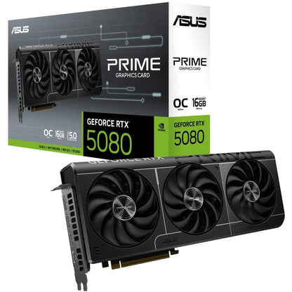 ASUS PRIME GeForce RTX 5080 16GB GDDR7 OC Edition graphics card in Jordan Amman and Irbid from SAMMAN.JO and AlSamman For Computer