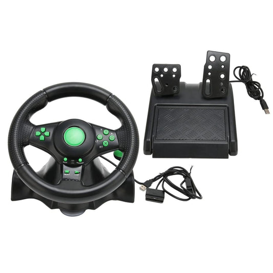 4 in 1 Gaming Steering Wheel 180 Degree USB