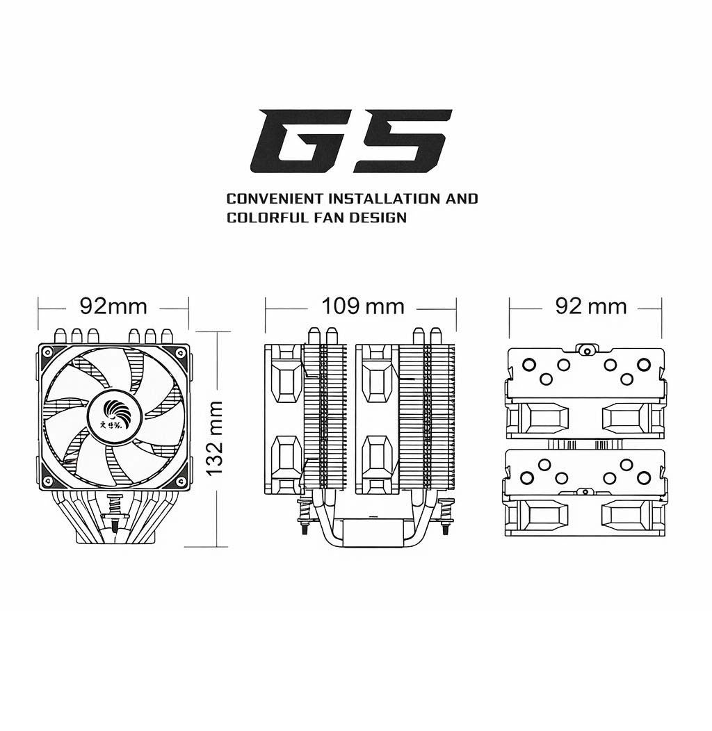 G5 Hydro Bearing CPU Cooler Jordan