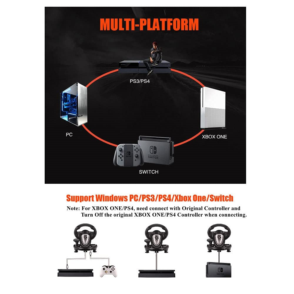 PXN V3II Gaming Steering Wheel PC PS4 Xbox