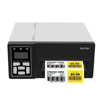 Xprinter XP-D481B 4-inch industrial thermal barcode label printer 203DPI with 203mm per second print speed from Al-Samman Computer Jordan