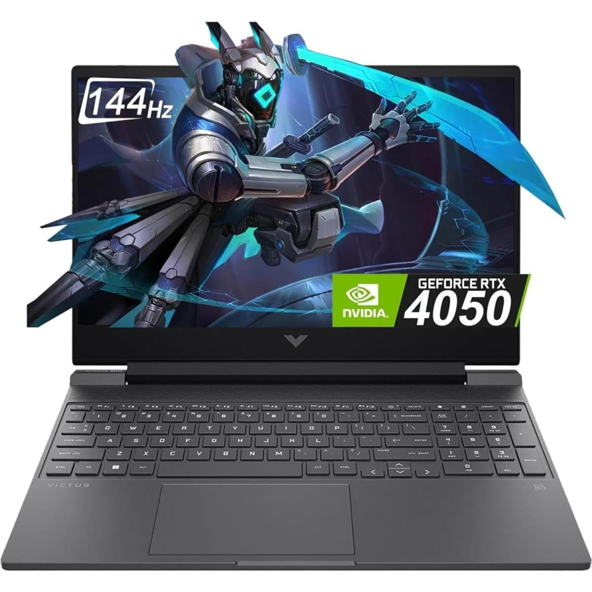 HP Victus 15-FA2082WM gaming laptop with 13th Gen Intel Core i5-13420H, 16GB DDR4 RAM, NVIDIA GeForce RTX 4050 6GB GDDR6, 512GB NVMe SSD and 15.6 inch FHD IPS 144Hz display, gaming laptop at SAMMANPC AlSamman For Computer in Amman, Irbid, Jordan
