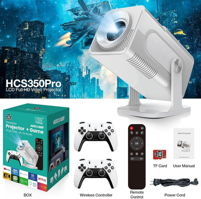 HCS350 Pro 4K Projector with 30000 Built-in Games
