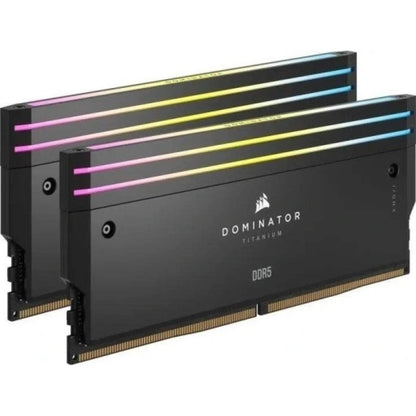 CORSAIR DOMINATOR TITANIUM RGB 48GB (2x24GB) DDR5 RAM 6400MT/s CL36 Memory Kit - Black