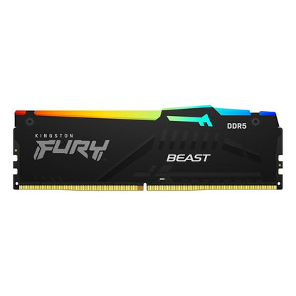 KingSton Fury Beast RGB Single 16GB DDR5 5600MT/s-CL40 Desktop Memory