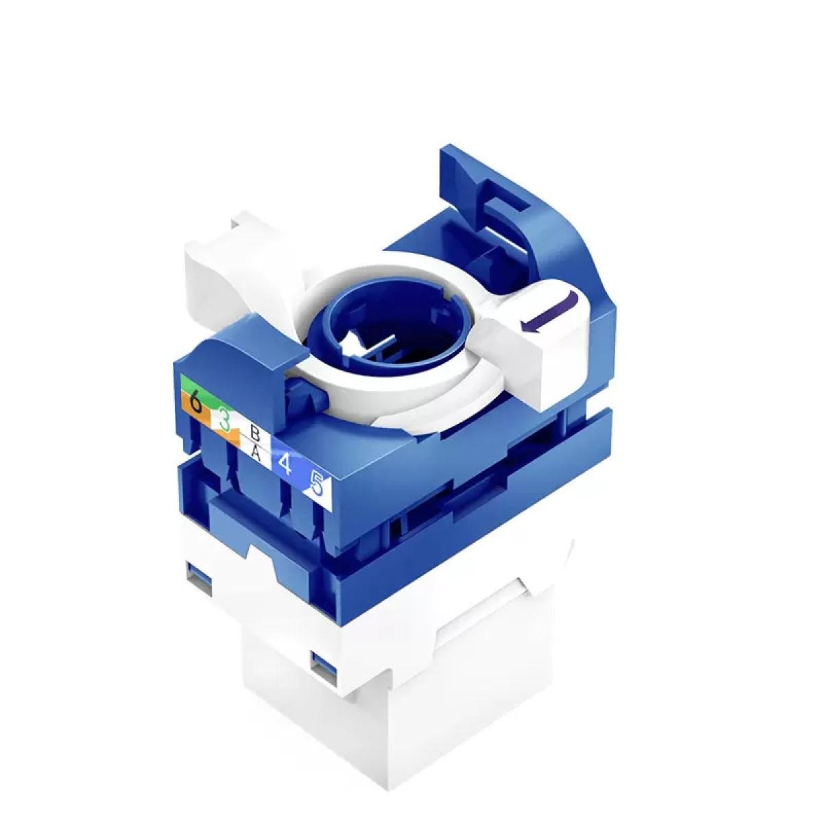 HAING HI-WP01 Cat6 RJ45 single port wall faceplate 8.6x8.6cm with Keystone Jack Ethernet outlet kit at SAMMANPC Jordan