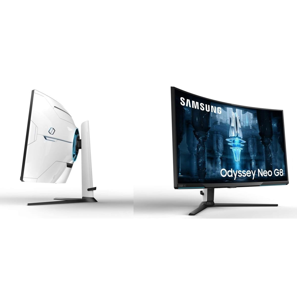 Samsung Odyssey Neo G8 32" 4K UHD Curved HDMI 2.1 Monitor, VA Quantum Matrix Mini-Led, 240Hz, 1ms(GTG), HDR 2000, 99% sRGB, FreeSync w/ Core Sync & Ergonomic Stand