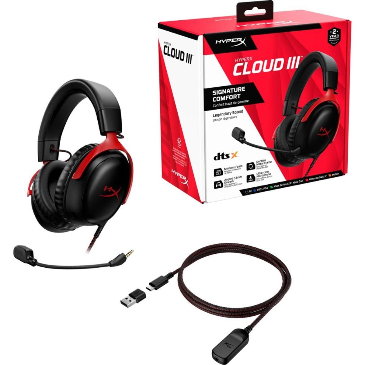HyperX Cloud III wired 53mm gaming headset in Jordan by Al-Samman Computer