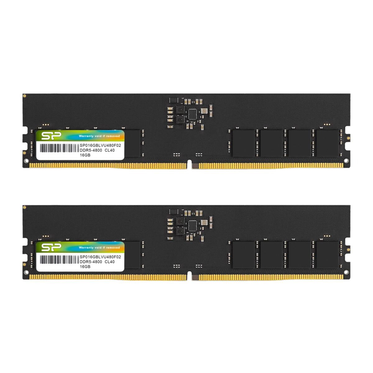 ذاكرة سيليكون باور DDR5 4800 ميجاهرتز 16 جيجابايت 1.1 فولت غير مخزنة مؤقتًا لأجهزة سطح المكتب