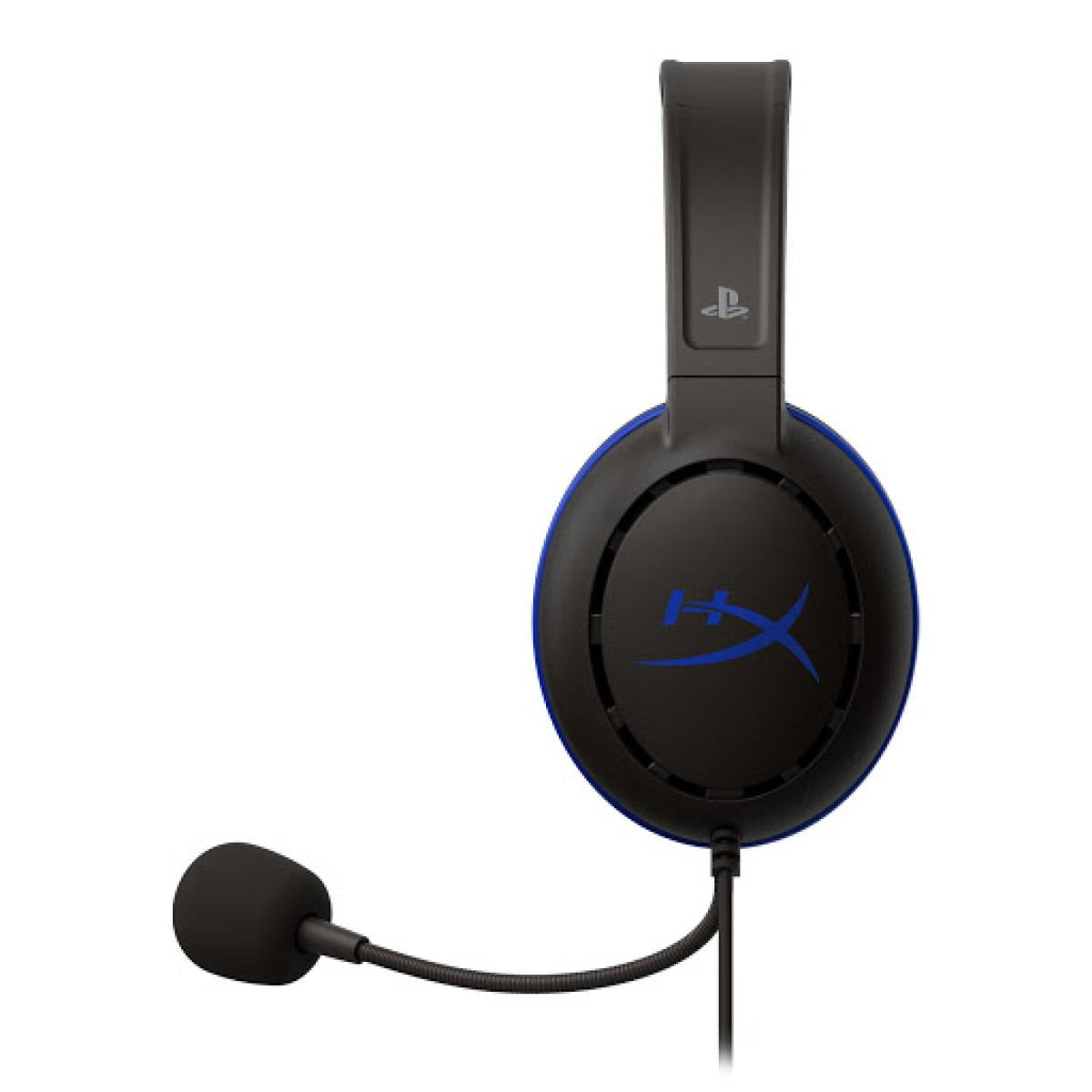سماعة رأس HyperX Cloud Chat - مرخصة رسميًا من بلايستيشن لجهاز PS4، مزودة بميكروفون مانع للضوضاء، وأزرار تحكم صوتية مدمجة، وخفيفة الوزن، وقابلة للعكس.