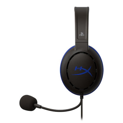 سماعة رأس HyperX Cloud Chat - مرخصة رسميًا من بلايستيشن لجهاز PS4، مزودة بميكروفون مانع للضوضاء، وأزرار تحكم صوتية مدمجة، وخفيفة الوزن، وقابلة للعكس.