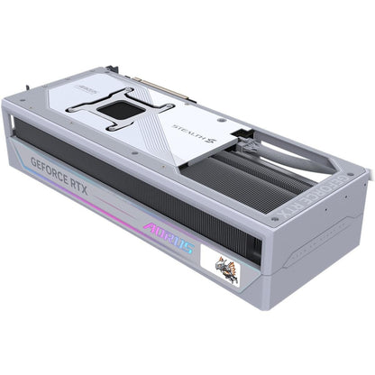 بطاقة رسومات GIGABYTE AORUS GeForce RTX 5090 MASTER STEALTH ICE بسعة 32 جيجابايت من نوع GDDR7