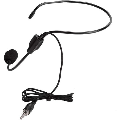 Anti-noise Wired Head Microphone Screw Plug 3.5mm for TV Presenters, Stage Performances