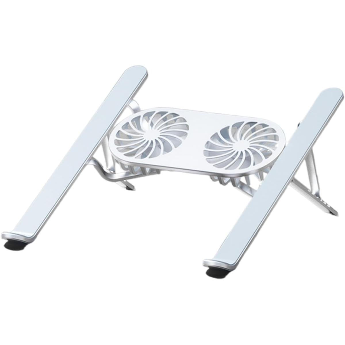 N3 adjustable aluminum laptop stand grey with cooling fan LED lighting and 6 angles in Jordan Amman Irbid from SAMMAN.JO and AlSamman For Computer