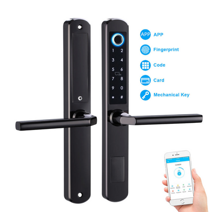 Secukey D290 TTLock fingerprint smart door lock with Bluetooth app, IC card, PIN keypad and manual key in Jordan Amman Irbid at SAMMANPC AlSamman For Computer