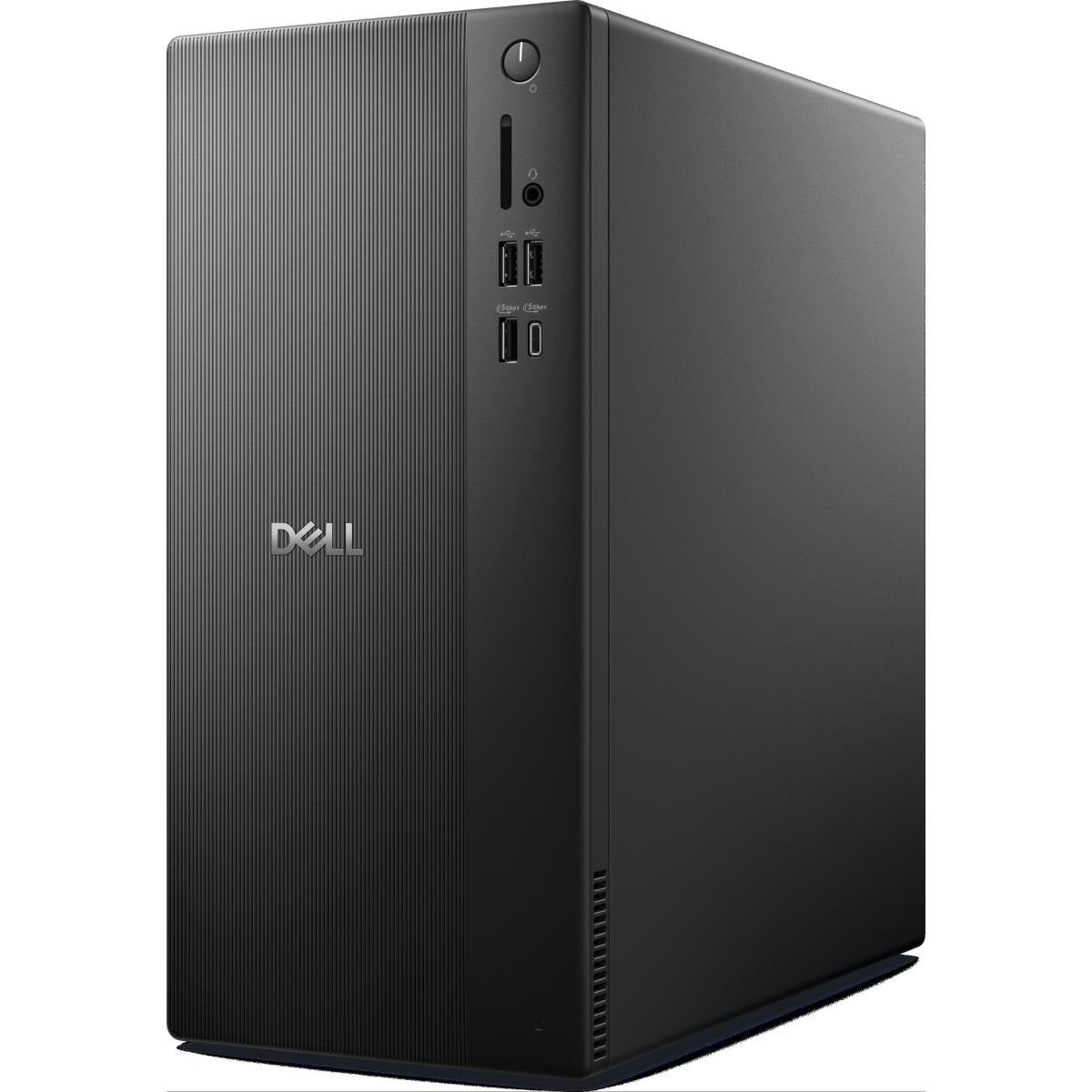 جهاز كمبيوتر مكتبي من نوع Dell Tower ECT1250 بمعالج Core i3-14100 وواي فاي وبلوتوث