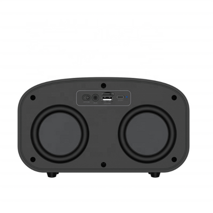 E-3401 Walnut Wood Grain Metal Bluetooth Speaker
