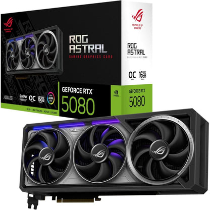 بطاقة رسومات ASUS ROG Astral GeForce RTX 5080 16GB GDDR7 OC