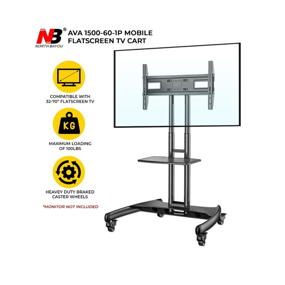 NB AVA1500-60-1P Mobile TV Cart Jordan & Amman