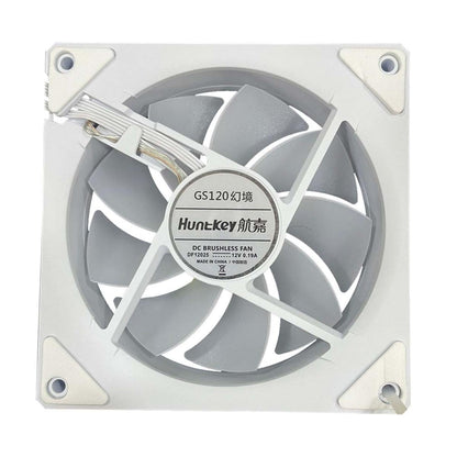 مروحة Huntkey GS120F Fantasy ARGB بيضاء 120 مم