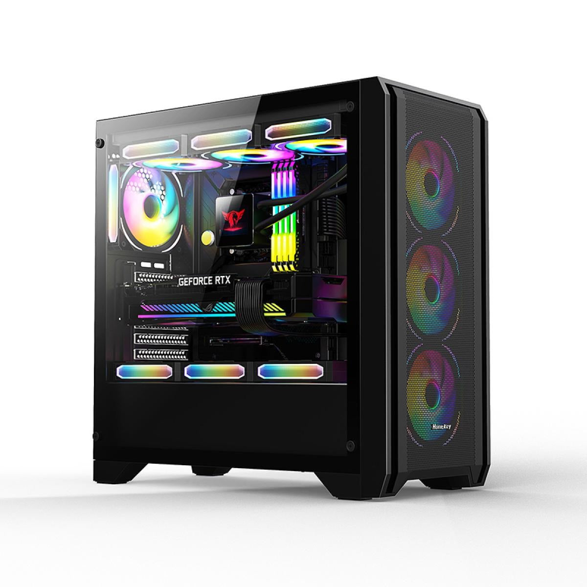 Huntkey GX750A Empty Gaming Case with 3 Fans -Black