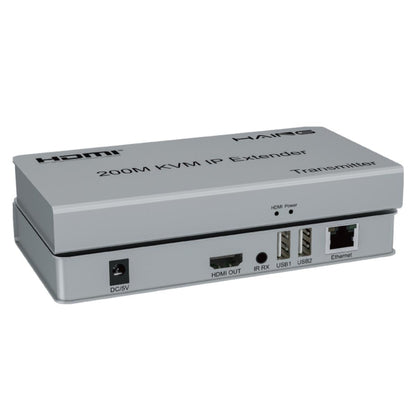 HAING HI-0200-HKE HDMI KVM extender connection ports for HDMI and USB extension
