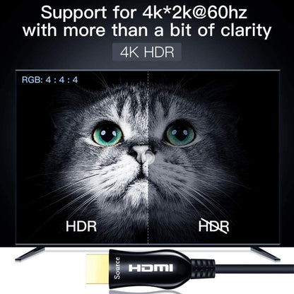 كابل HAING النشط للألياف الضوئية عالي الوضوح HDTV HDMI بطول 100 متر