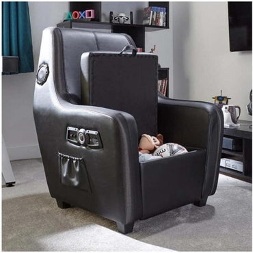 X-Rocker Premier Maxx RGB 4.1 Audio Gaming Armchair, Gaming Chair with Ottoman Storage for Ultimate Gaming Set Up. 4 Speakers 1 Subwoofer, Neo Motion 30 RGB LED Lighting Options