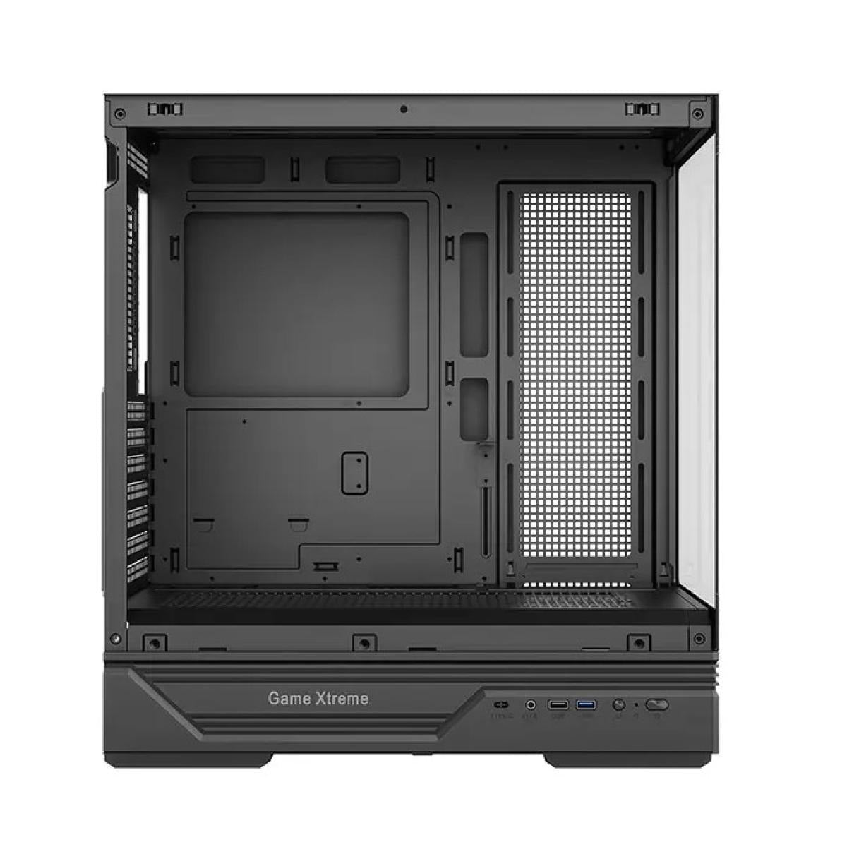 كيس Huntkey GX760A Gaming فارغ بدون مراوح - أسود