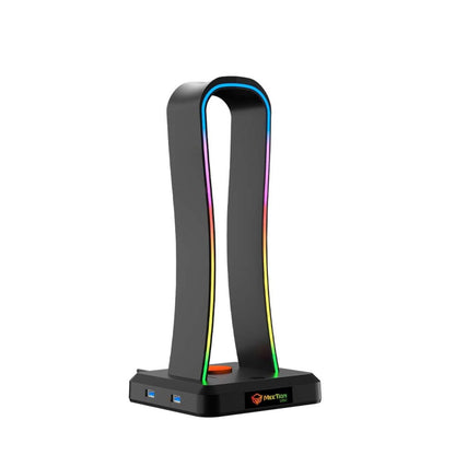Meetion U002 RGB Gaming Headset Stand side view