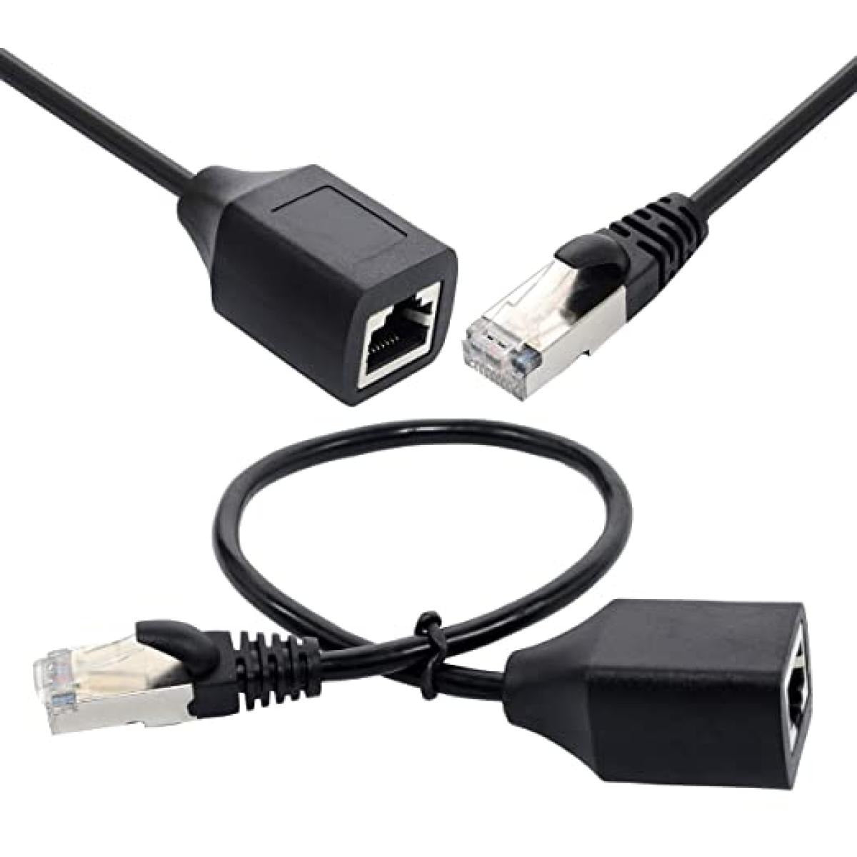 وصلة تمديد شبكة Cat6 RJ45 ذكر إلى أنثى 30 سم