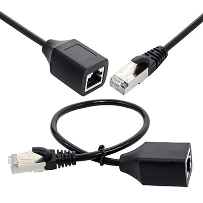 وصلة تمديد شبكة Cat6 RJ45 ذكر إلى أنثى 30 سم