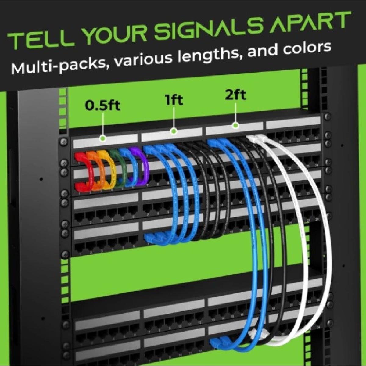 HAING HI-CAT702-2M 10 Gbps High Speed SFTP CAT7 Ethernet Cable 2M