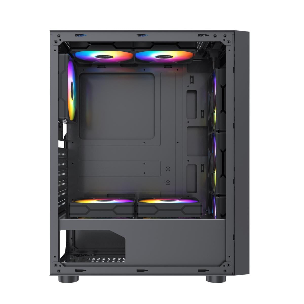 كيس Huntkey GS450S Gaming فارغ بدون مراوح - أسود
