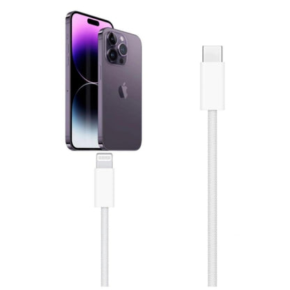 كابل HAING HI-2021-TLC مضفر من النوع C إلى Lightning بطول 1.2 متر وقوة 20 واط