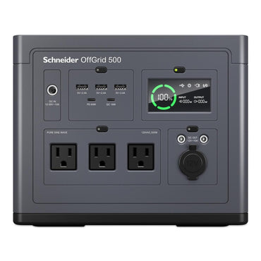 Schneider OffGrid Portable Power Station 500 front view