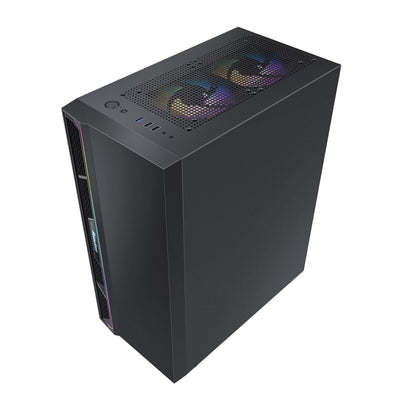 كيس Huntkey GS450S Gaming فارغ بدون مراوح - أسود
