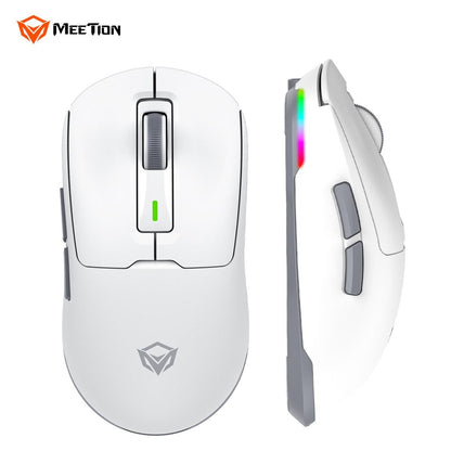 Meetion Air GW24 2.4G Bluetooth & Wired Gaming Mouse -White
