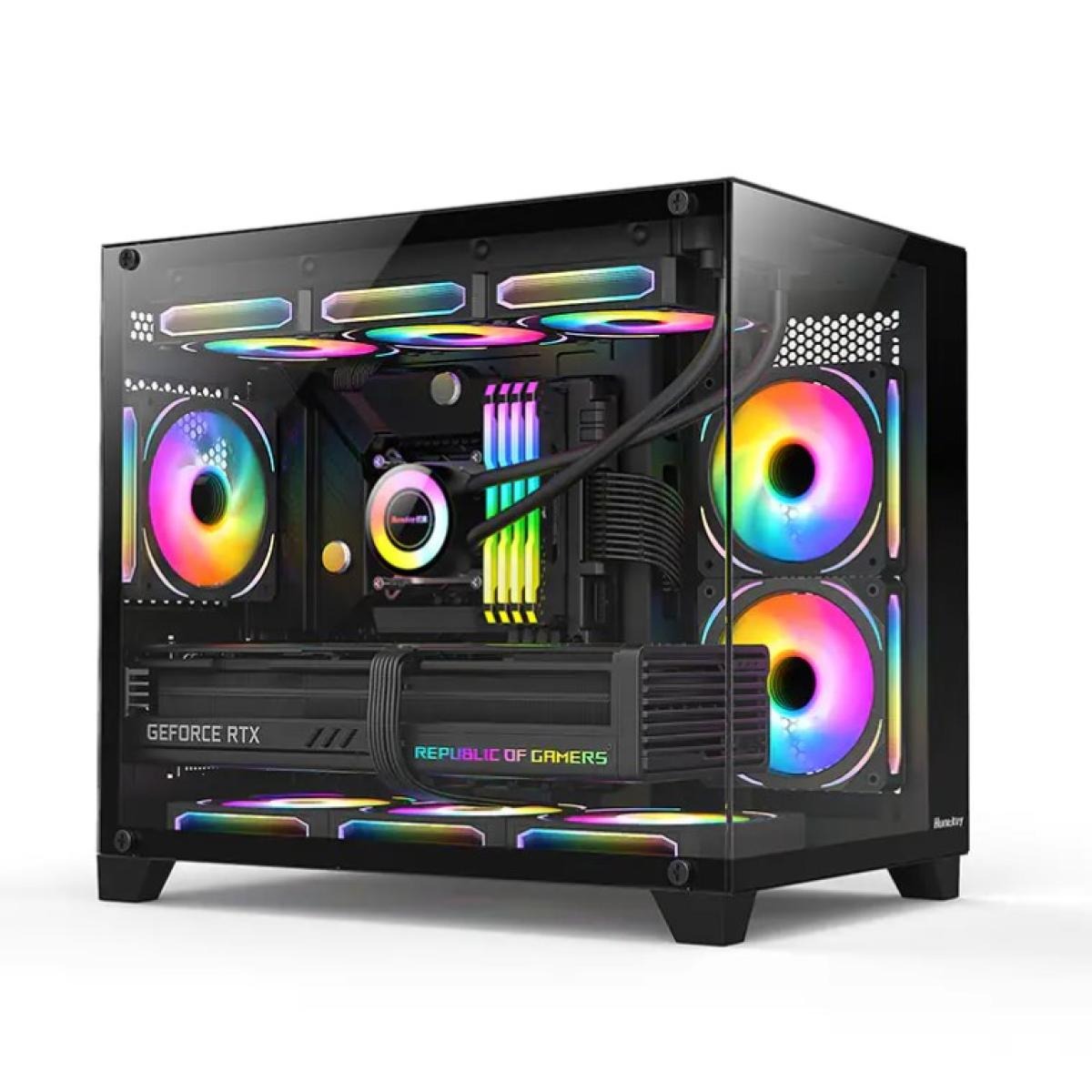 Huntkey S960 StormX Gaming Case Without Fans Black